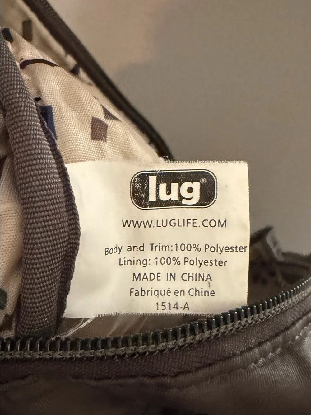 Compact Black Nylon Backpack by Lug
